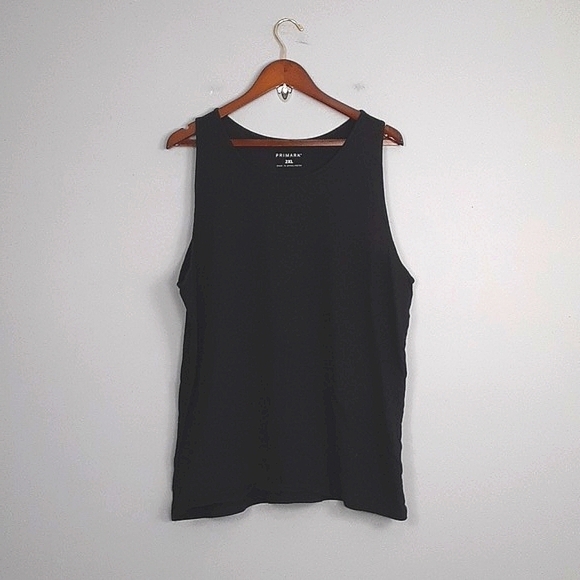 Primark Men's Black Muscle Tank Top Tee - Picture 1 of 8